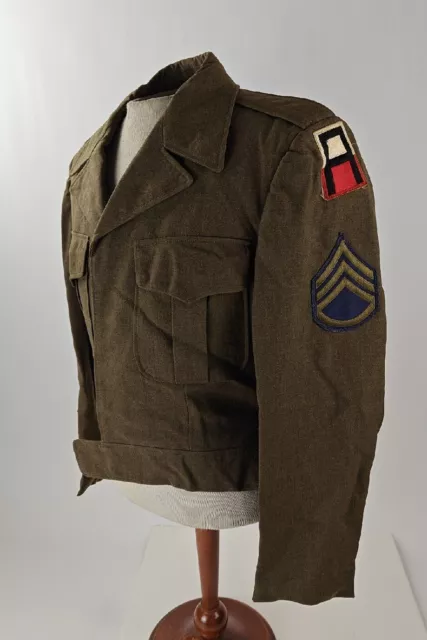 WW2 WWII US Army 1st Army Staff Sergeant Ike Jacket $9.99 - PicClick