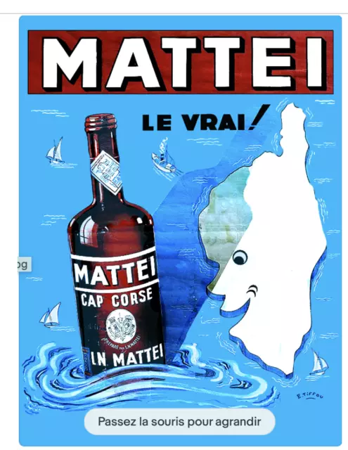 affiche poster vin corse mattei