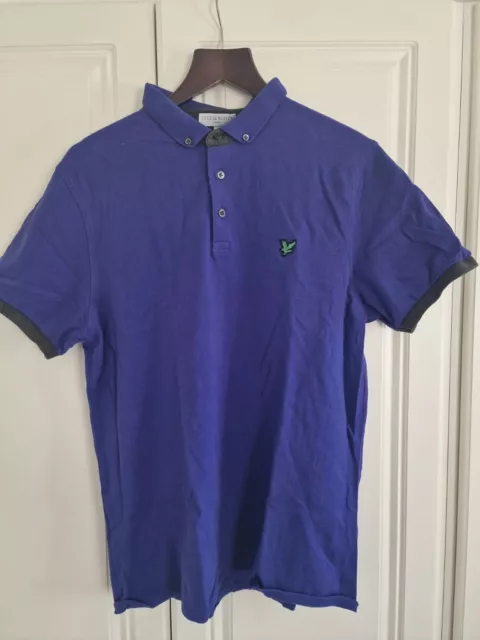 Polo Shirt classica originale Lyle & Scott viola taglia large