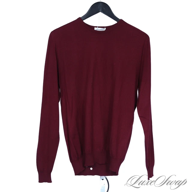 JOHN SMEDLEY - Black Wool Mens V Neck Size L $34.99 - PicClick