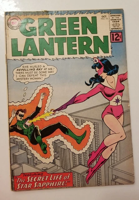 Green Lantern #16 DC First Appearance of Star Sapphire- good condition Green Lantern #16 DC First Appearance of Star Sapphire- good condition
