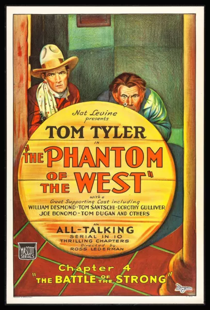 PHANTOM OF THE WEST CineMasterpieces TOM TYLER MOVIE POSTER WESTERN COWBOY 1931