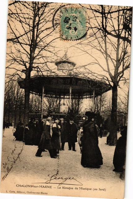CPA Chalon-sur-MARNE - Le Kiosque de Misique (in the garden) (245153)