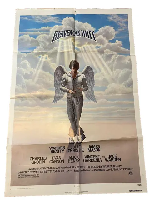 HEAVEN CAN WAIT Warren Beatty 1978 1-SH  MOVIE POSTER 27" x 41"