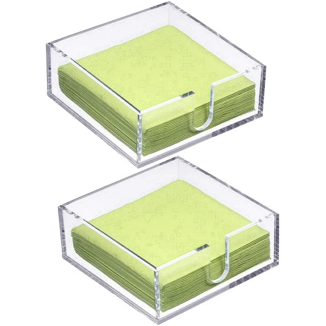 Acryl-Serviettenhalter für Tisch, Quadratisch für Abendessen, Küche, , B R8R6
