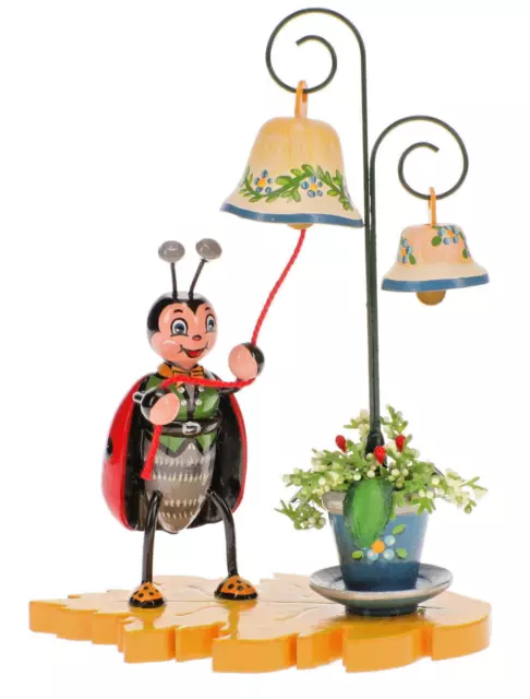 Hubrig Marienkäfer mit Glockenspiel 8cm #307h0090