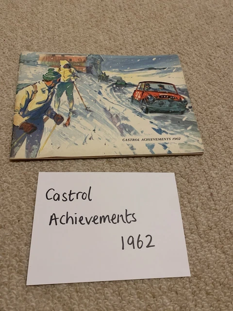 Livre Vintage Castrol Achievements 1965 – Course Moto Rallye – Classique Anglais