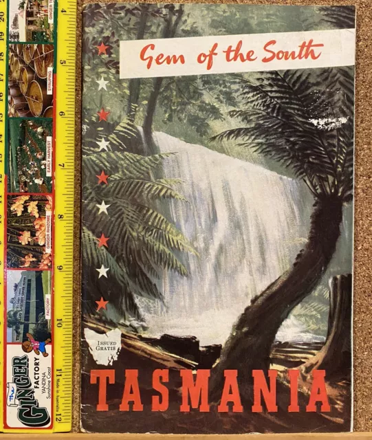 VINTAGE 1940s TASMANIA GEM OF THE SOUTH SOUVENIR PHOTO BOOK FRANK HURLEY PICS!!