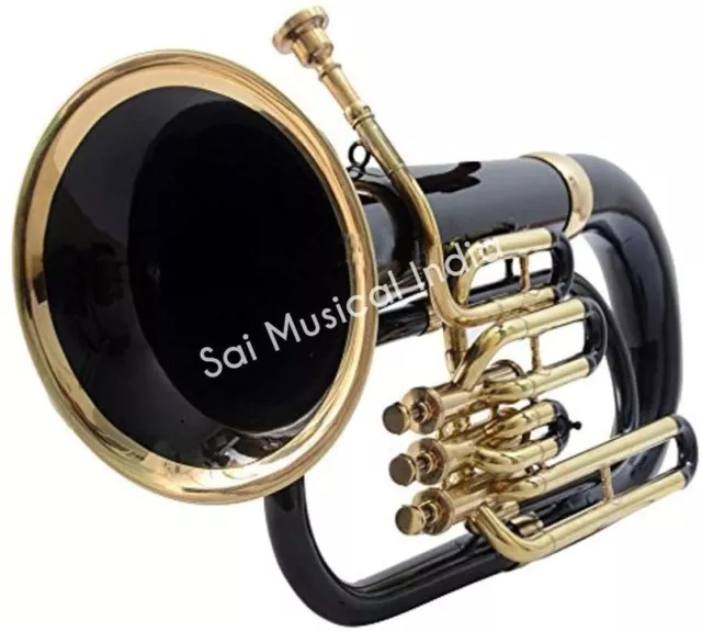 Sai Musical India Euphonium Peu-225. Bb, 3 Valve  Black Brass