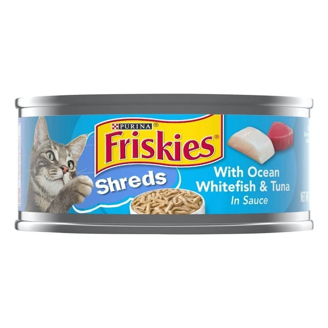 Purina Friskies Savory Trituras Comida Mojada para Gatos Pescados Blancos y Sardinas 156 g