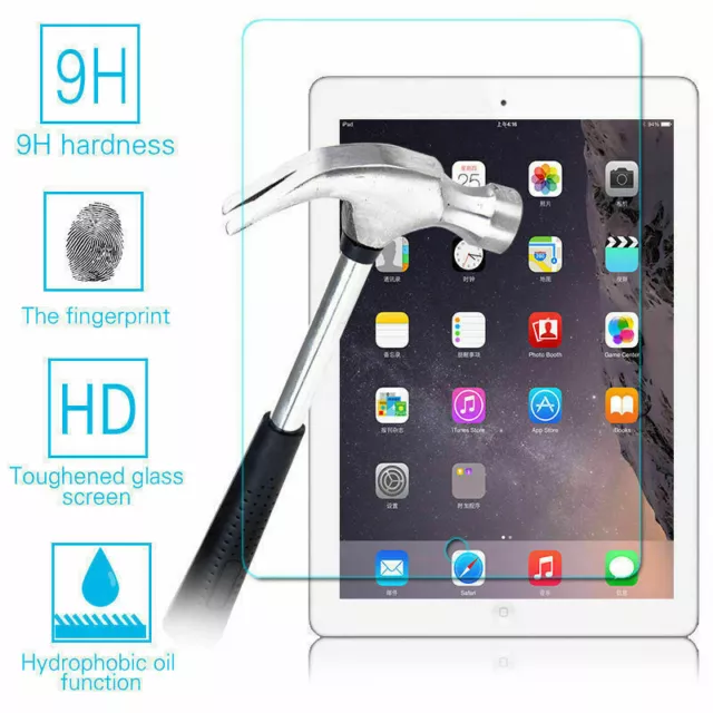 Genuine Premium Tempered Glass Film Screen Protector For Apple iPad Air / Air 2 2