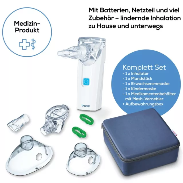 Inhalator Beurer IH 55 Kind & Erw Reisetauglich Inhaliergerät leise Vernebler