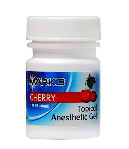 Mark3 Topical Anesthetic Gel 1 Fluid Ounce Jar, Cherry Flavor