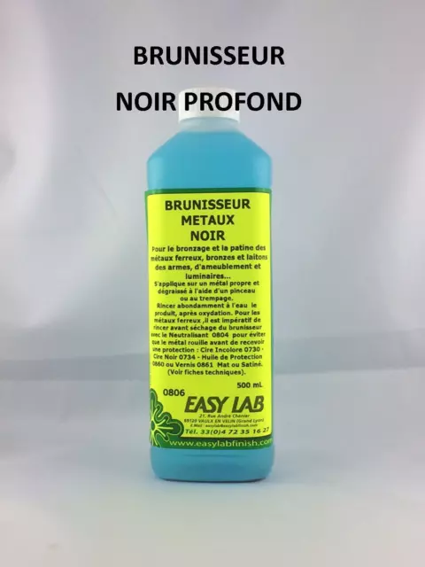 BRUNISSEUR METAUX NOIR PROFOND 500 ML Easylab 0806