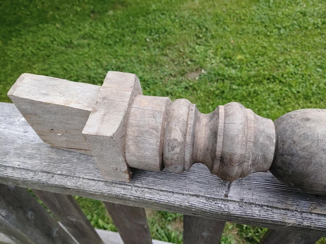 Architectural Salvage Turned Wood Newel Post 4