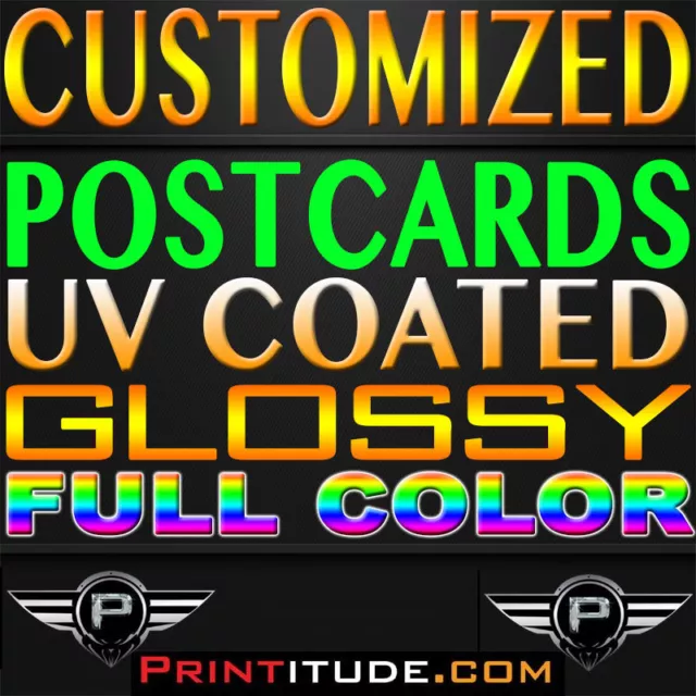 5000 Full Color, 4x6, GLOSSY UV COATED, 2 SIDED 4" x 6" POSTCARDS + Free Design