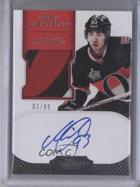 2011-12 Panini Dominion Short Print /99 Mika Zibanejad RPA Rookie Patch Auto RC
