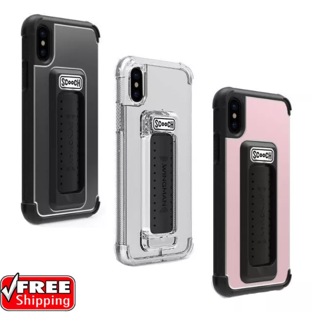 NEW Scooch Wingman Grip Mount Kick Protect Case 5-in-1 iPhone X XR XS MAX