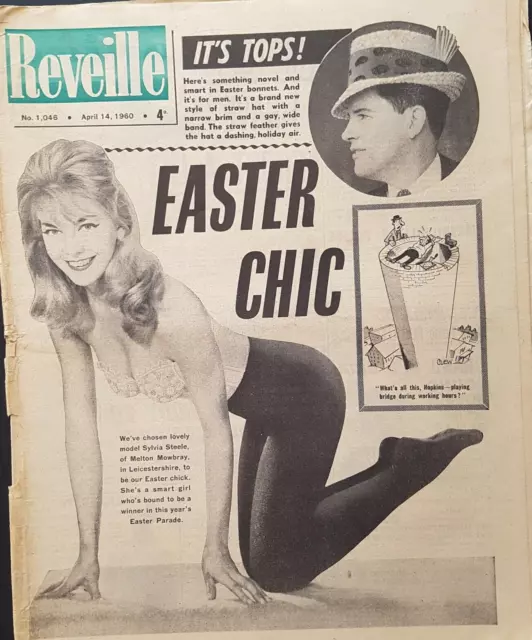 Reveille Newspaper 14 April 1960 - Sylvia Steele, Shawn Daley, Susanne Cramer?