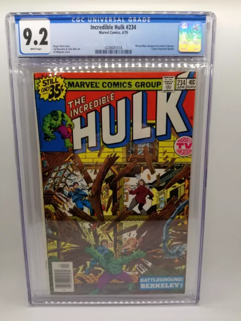 1979 Marvel Incredible Hulk #234 Marvel Man 1St Appearance Quasar Cgc 9.2