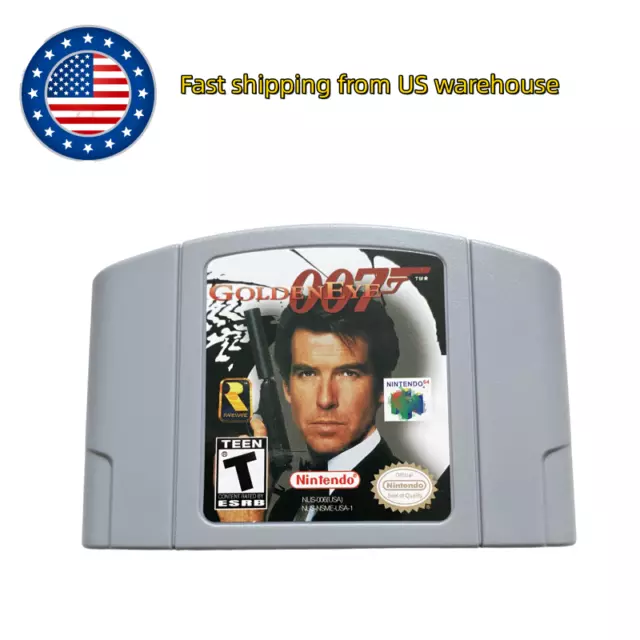 Golden EYE 007 Video Game Cards Cartridge for Nintendo N64 Console US