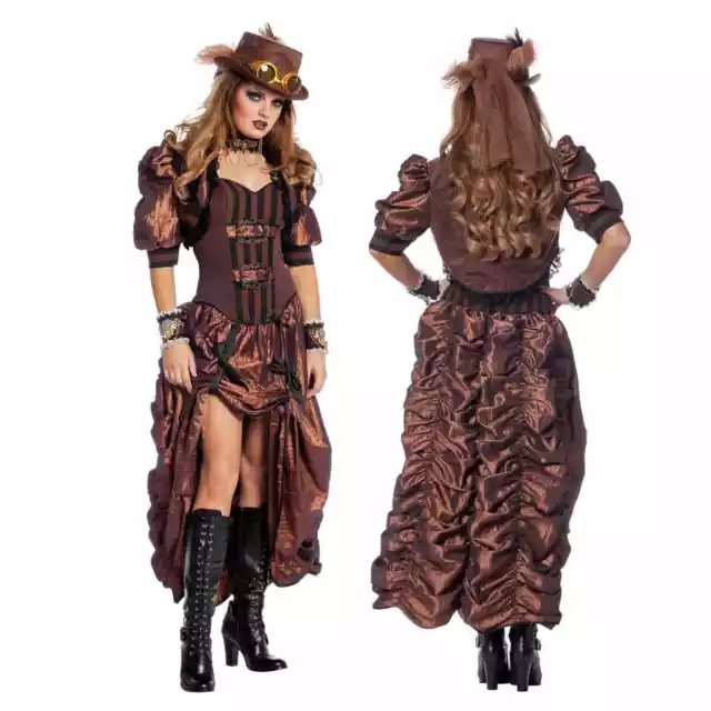 Steampunk Kostüm Steampunk Mechanisch Viktorianisch Gothic Retro Damen Karneval