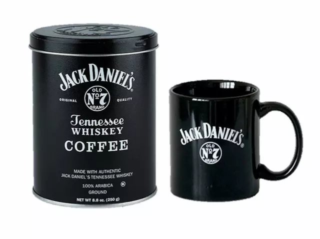 Jack Daniels Black Mug & Ground Coffee 8.8oz Gift Set