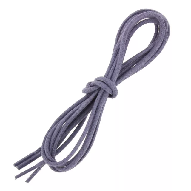 Les Lacets Français. Lacets ronds et épais. 3MM, Coton. Violet aubergine.  -