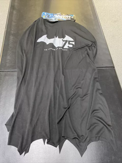 Dc Comics Rubies Batman 75th Anniversary Commemorative Black Cape New