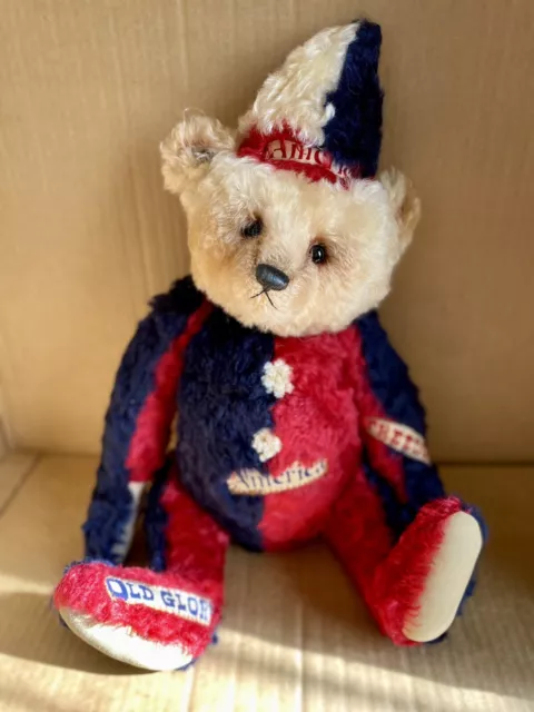 OOAK Oz Matilda Bear Co.  20” Music Box Bear “Old American Glory” Lisa Rosenbaum