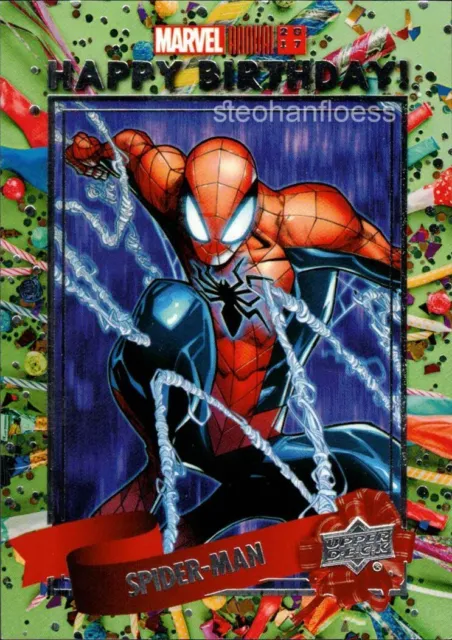 2017 Upper Deck Marvel Annual Happy Birthday Achievement Card #HB-3 Spider-Man