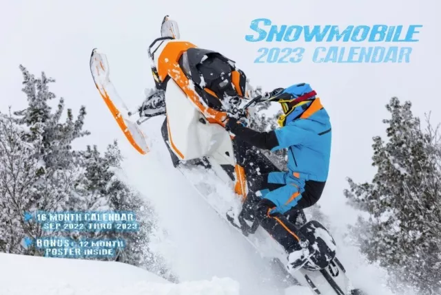 SALE! 2023 SNOWMOBILE CALENDAR Polaris Arctic Cat Yamaha SkiDoo helmet gloves