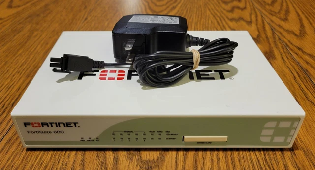 FORTINET FORTIGATE 60C Router Firewall Security Appliance FG-60C w ...