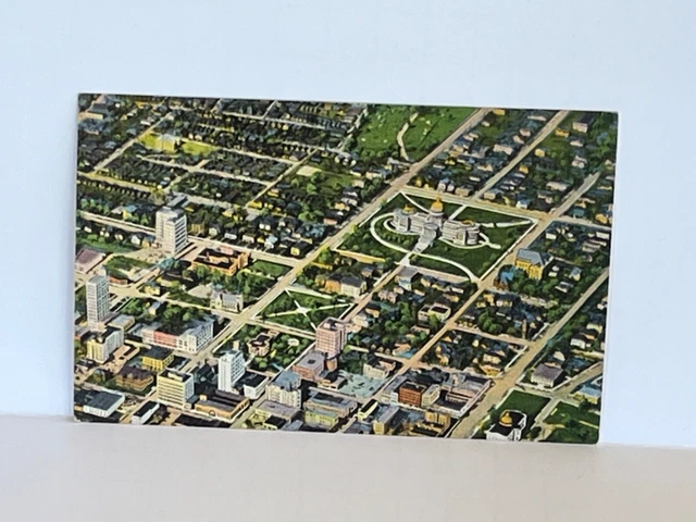 Postcard Airplane View Jackson Mississippi MS A13