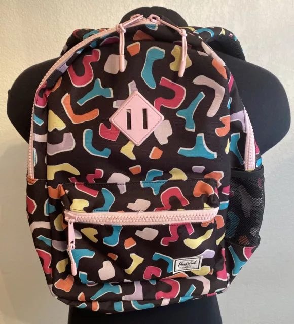 Herschel Supply Co. Youth Backpack Black Pink Abstract Geometric