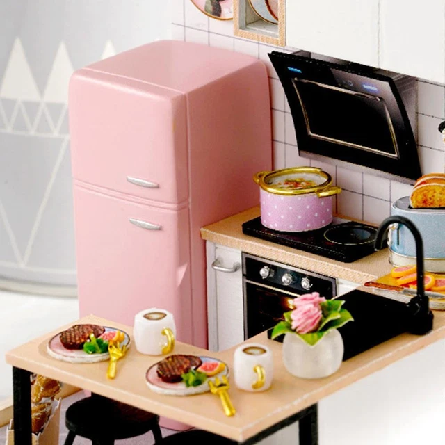 DIY DOLL HOUSE Wooden Miniature Dollhouses Furniture Kit Educational