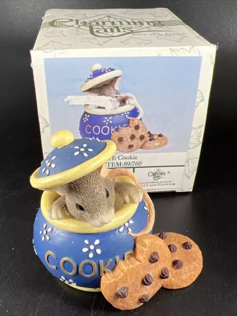 Charming Tails Fitz and Floyd 'Hi Cookie' 89/760 in Original Box