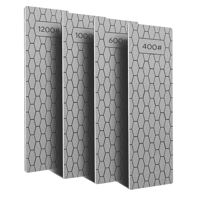 4 Pcs Diamond Sharpening Plate Set, Diamond Sharpening Stone with Honeycomb N9T2