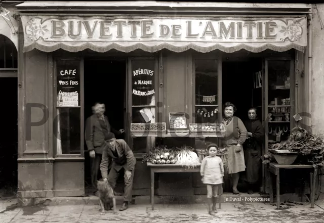 Commerce Bar Café Buvette de l'Amitié - Toulouse Photo ancienne 1920 retirage