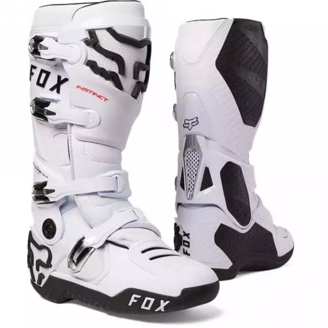 Fox Racing INSTINCT 2.0 MX Motocross Off Road Boots (White)