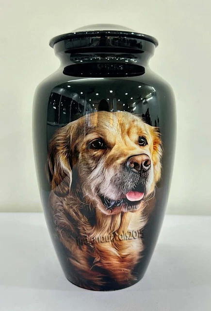 Dog Print cremation urn,urn for Dog ashes Memorial urn for Dogs Large Urns