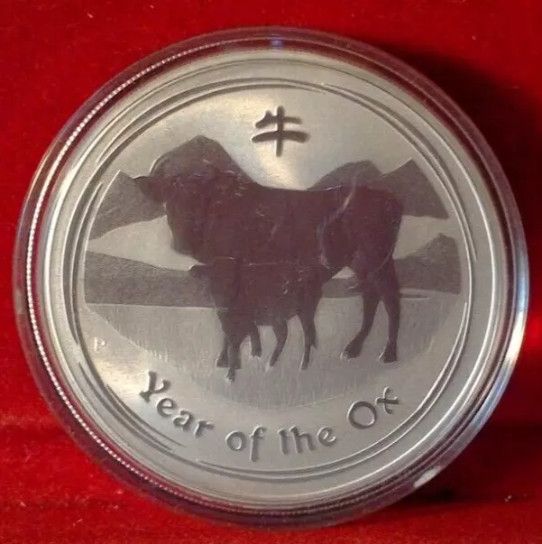 2009 1oz Silver Lunar Year of the Ox / Perth Mint