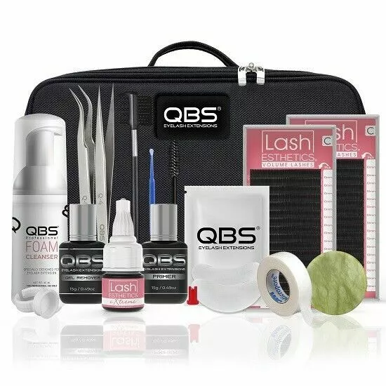 QBS Étudiant Cil Extensions Kit Avec Cil Esthetics Premium Cils & Extrême