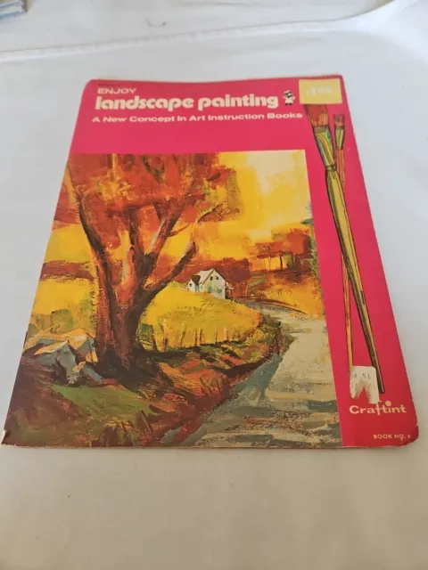 Libros de instrucciones de arte de artesanía vintage, pintura de paisajes, un nuevo concepto en arte, #8