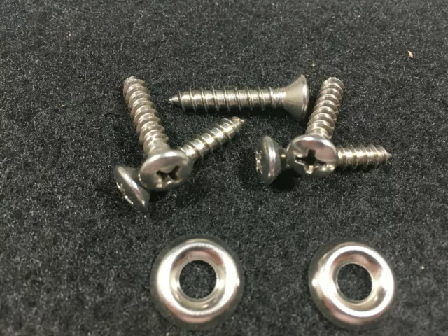 Saddle Screws - #10 - 1 1/2" Phillips Head w/washer- Stainless- Pkg of 25 (F541)