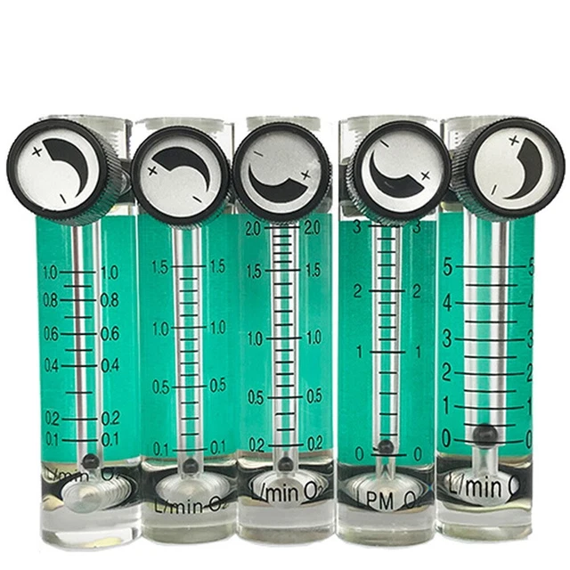 Compteur d'oxygène compteur de gaz vanne de commande acrylique connecteur méta