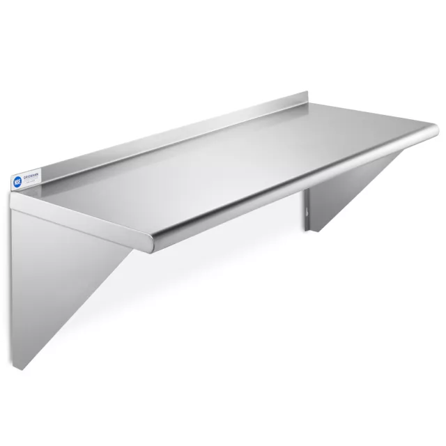 NSF Stainless Steel 14" x 36" Commercial Kitchen Wall Shelf Restaurant Shelving