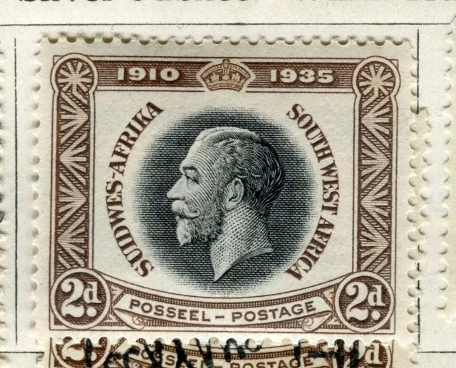 SOUTH WEST AFRICA; 1935 early GV Jubilee issue Mint hinged 2d. value