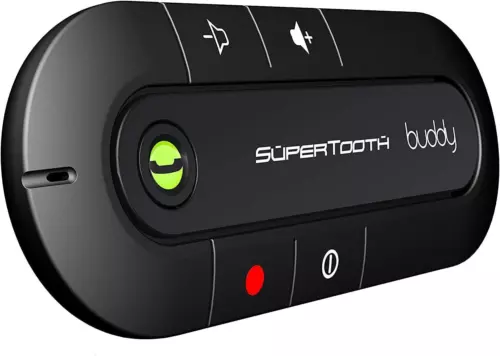 SuperTooth Buddy Handsfree Bluetooth Visor Speakerphone Car Kit Buddy, Black