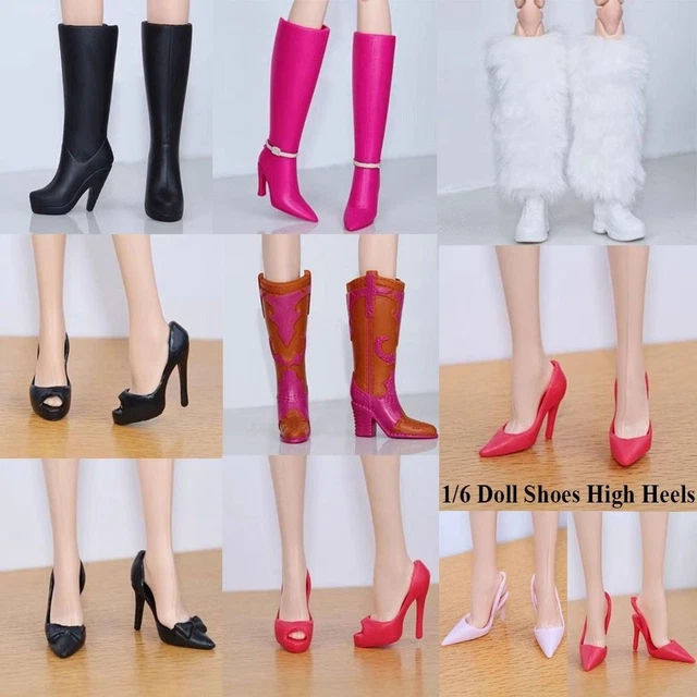 COLORFUL DOLL BOOTS Plastic Doll High Heels 30cm Dolls 1 6 Bjd